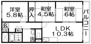 香里ヶ丘2番館の物件間取画像